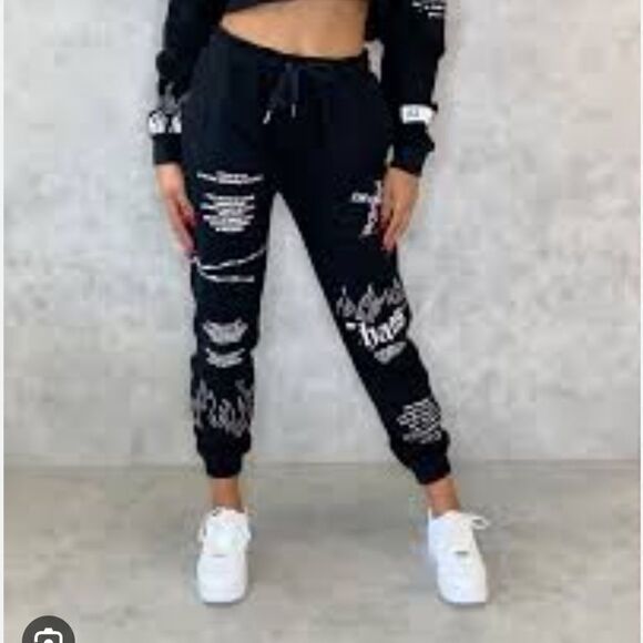 JK Attire art of war graffiti deception joggers pants unisex - Picture 10 of 15